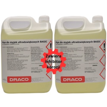Skuteczny KONCENTRAT płyn do myjek ultradźwiękowych BASIC DRACO 10L