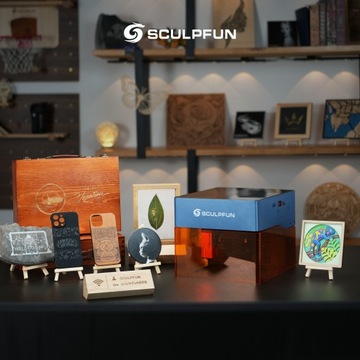 Новый настольный лазерный гравировальный станок SCULPFUN iCube Pro 5W Micro 10000мм/мин