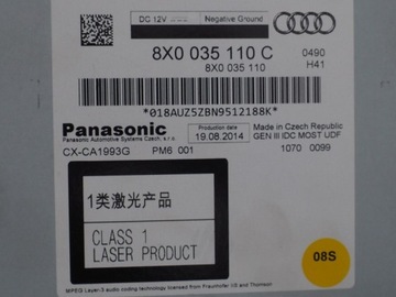 AP CD-ЧЕЙНДЖЕР 8X0035110C A1 A4 A5 A6 A7 Q5