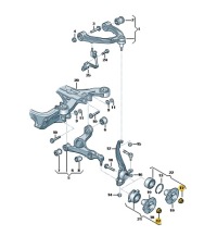 Гайка 12-kątna привідний вал ступиця vw touareg audi q7 wht006779 Недорого, фото thumb