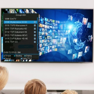 ДЕКОДЕР ЭФИРНОГО ТВ-ТЮНЕРА HD DVB-T2 HEVC H.265