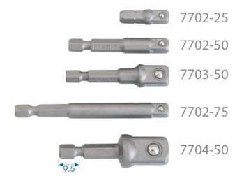 Adapter do nasadek 1/4'' L=50 KINGTONY