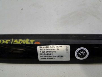 фото thumb №9, Mercedes планка декоративна порогова права ms-design amg 205 w205 s205 c205 a205