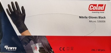 Перчатки COLAD GLOVES нитриловые, черные, прочные, перчатки для мотомастерских, размер L