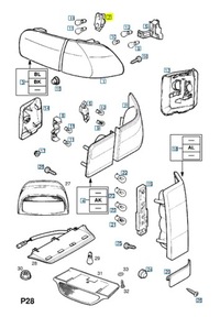 фото thumb №8, Разъём, кронштейн лампы задний opel omega b оригинальный номер 1223155 90487482