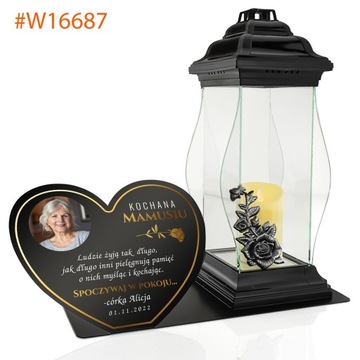 Светодиодная вставка CANDLE XXL + ПОСВЯЩЕНИЕ на могилу ПАПА МАТЕРИ