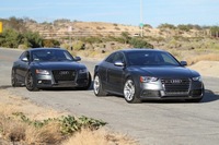 фото thumb №10, Решётка радиатора audi a5 s-line 8t 07-12 rs5 design решётки противотуманных фар чёрный блеск