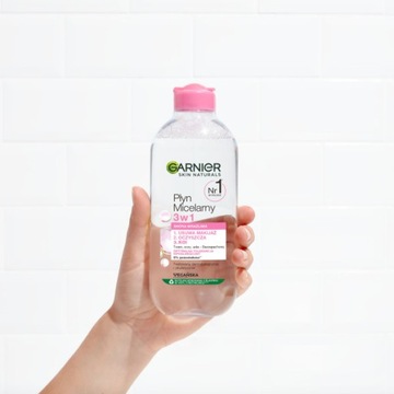 GARNIER Płyn micelarny 3w1 skóra wrażliwa 400ml