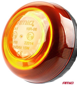 LAMPA BŁYSKOWA OSTRZEGAWCZA KOGUT 18xLED 12-24V E9