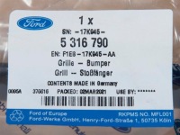 Решітка бампера нижня ford focus mk3 Ціна, фото thumb