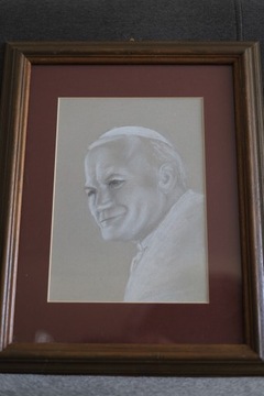 Папа Иоанн Павел II графика 30x40
