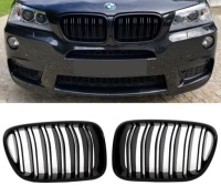 фото thumb №10, Решётка радиатора решётки радиатора решётка do bmw x3 f25 x4 f26 дорестайлинг 2010-2014 чёрный блеск