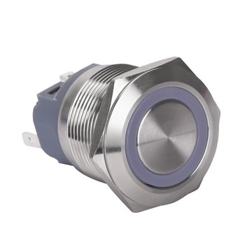 PRZYCISK MONOSTABILNY WANDALOODPORNY 250V 5A 25x35MM ZIELONY