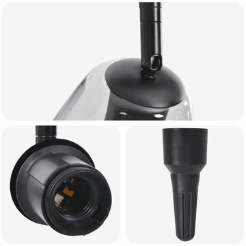 фото thumb №9, Фара sufitowy чорний 110.5 x 13 x 26 cm скло i метал