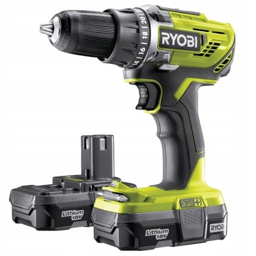 RYOBI R18DD3-213S Дрель/Шуруповерт 18В 2x1,3Ач