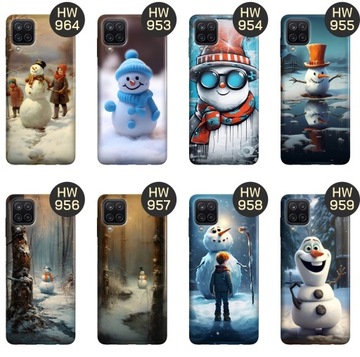ETUI DO SAMSUNG GALAXY A12 / M12 WZORY BAŁWAN ZIMA ŚNIEG OBUDOWA POKROWIEC