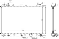 фото thumb №1, Nissens радиатор двигателя honda cr-v ii fr-v 2.2d