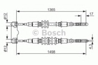 Купити Трос гальма ручного bosch 1 987 477 130 do opel calibra a c89, фото thumb
