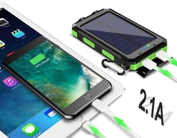 POWERBANK 20000 мАч СОЛНЕЧНЫЙ УНИВЕРСАЛЬНЫЙ ФОНАРЬ