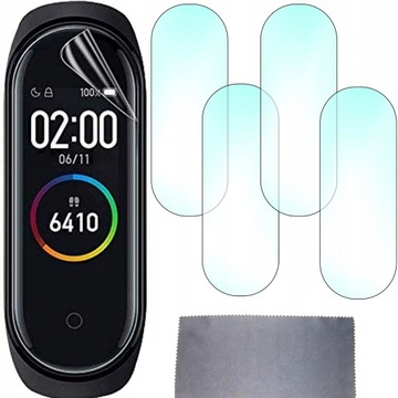 4 гидрогелевых пленки для Xiaomi Mi Band 6/5/4