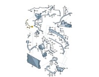 фото thumb №8, Audi rs4 avant b8 двигун охолоджуюча рідина перелив передня частина шланг 8k0121081ba