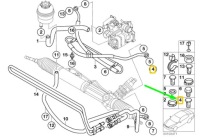 Купити Болт banjo трубка кермовий bmw 3 e46 з клапан зворотний 32416781261, фото thumb