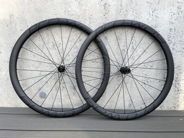 Koła SZOSOWE / gravel carbon PRO-WAY Titanium 38mm Ratchet EXP 36T 1280g