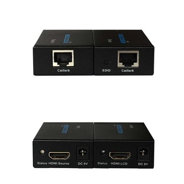 Удлинитель HDMI, 60 м, удлинительный кабель RX TX LAN, сетевой кабель RJ-45 CAT5E/6