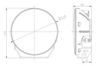 Фара дальний свет skyled cosmo9x full led 120w, двойной габаритные огни r112 в Украине, фото thumb