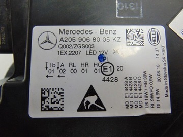 фото thumb №15, Лампа правая перед ксенон mercedes w205 рестайлинг a2059068005kz европа