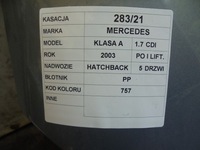 фото thumb №5, Крыло pp mercedes w168 1,7cdi lift lak.757