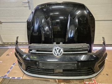 фото thumb №1, Бампер переднє vw golf vii hb 5d r-line 4xpdc колір lc9x оригінал