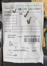 фото thumb №6, Обивка обшивка дверь правый задняя mercedes w203