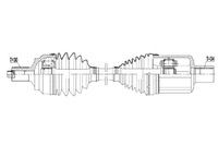 фото thumb №13, Привідний вал nap. mercedes glk x204 08-15/przód, lewa,atm/