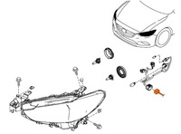 фото thumb №4, Роз'єм електричний фара оригінал mazda 14 контактів