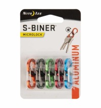 Nite Ize - Набор алюминиевых карабинов S-Biner MicroLock - 5 шт.