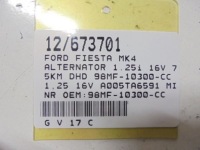 Fiesta mk4 генератор 98mf-10300-cc 1,25 16v Цена, фото thumb