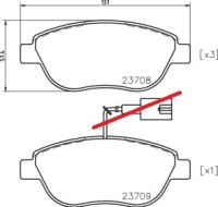 фото thumb №1, Гальмівні колодки mintex mdb2240 m1155 bravo 2 doblo grande punto idea linea multipla