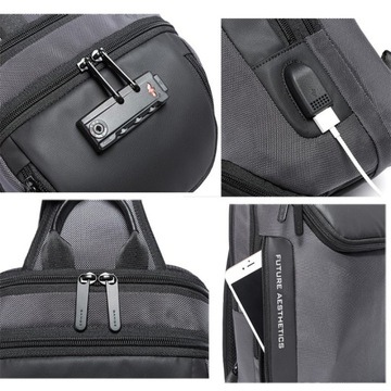 Городской рюкзак BANGE на одно плечо TSA USB