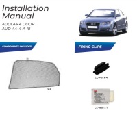 фото thumb №13, Шторки бічні audi a4 b6 b7 sedan 2001-08 захисні накладки ролети сонцезахисний