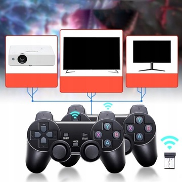 ИГРОВАЯ КОНСОЛЬ РЕТРО 2 ПАНЕЛЬ ИГРОВАЯ ПАЛКА 30 000 ИГР БЕСПРОВОДНОЙ КОНТРОЛЛЕР