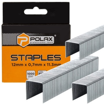 Скобы обивочные POLAX ТИП 53 (530/А) 12х0,7х11,3ММ 1000ШТ/УПАКОВКА