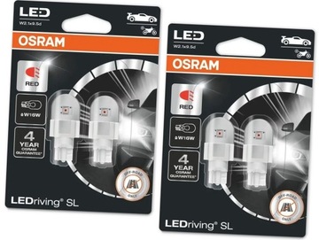 СВЕТОДИОДНАЯ ЛАМПА Osram W16W RED RED 12V 1.4W LEDRIVING