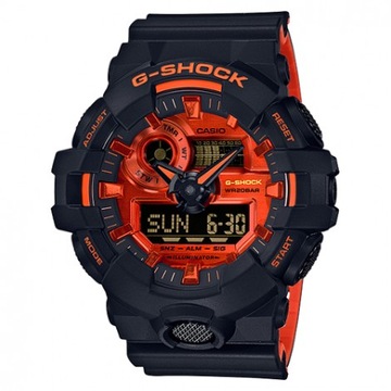 Bezel CASIO 10577097 - GA-700BR-1A ORYGINALNY czarny napisy pomarańczowe