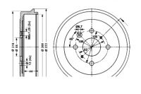 фото thumb №1, Ate гальмівні барабани гальмівні задня citroen c1, c1 ii