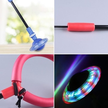 СКАкалка для прыжков на ногах HULA HOP, СВЕТЯЩАЯСЯ, СКЛАДНАЯ СКИППЕР