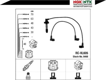 NGK RC-VL605 Volvo S70 V70 C70 Кабели зажигания