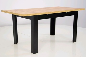 Стол кухонный 80х120/160 CRAFT 6 стульев BLACK