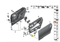 фото thumb №10, Крепление петля дверь передних bmw i3 i01 51007355279