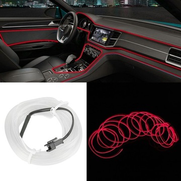 фото thumb №12, Оптоволокно led do автомобиля освещение 3m фоновый el wire